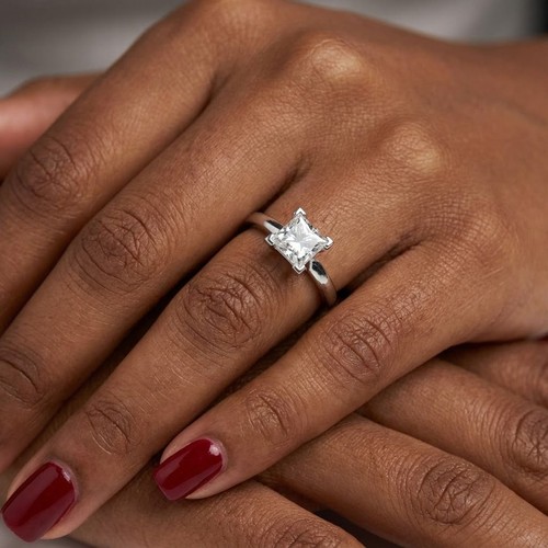 Solitaire engagement ring - engagement,