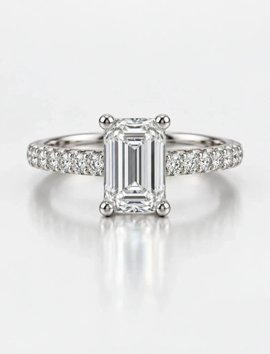 Anello fidanzamento platino - di,