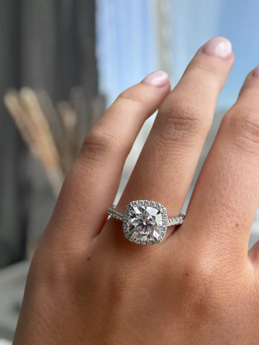 Anello fidanzamento aureola - di,