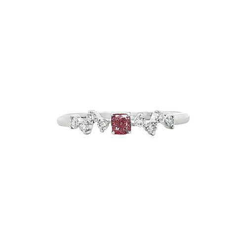 Anello oro bianco kt - in, con