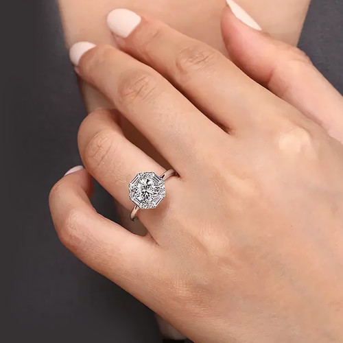 Anello donna taglio tondo
